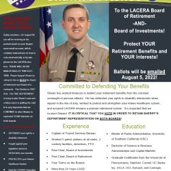 Re-Elect Captain Shawn Kehoe in Crucial LACERA Election