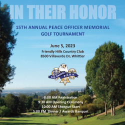 15th Annual Peace Officer Memorial Golf Tournament Set for June 5