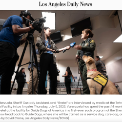 LASD Custody Assistant Trained to Help Guide Dogs of America